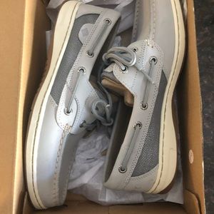 NWT in box Grey Sperry women’s shoes